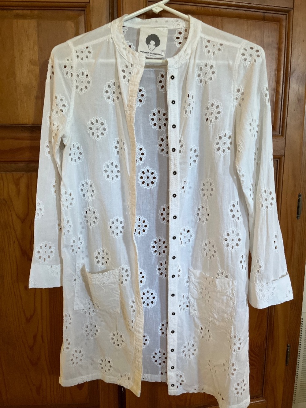 Patrick Robinson for Target white eyelet lace Shacket
